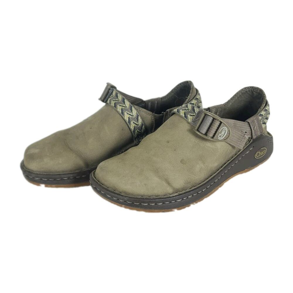 CHACO Pedshed Women's US8 Brown Leather Vibram Slip On Comfort Shoes